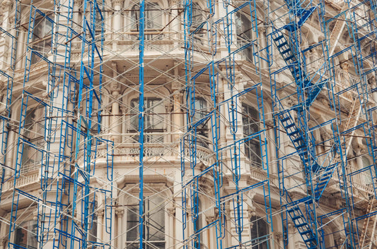 BLUE SCAFFOLD